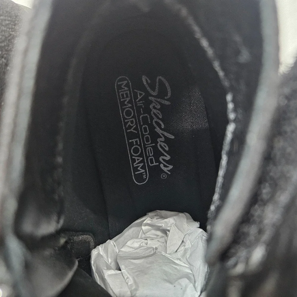 Skechers Arya Fresher Trick Ankle Boots Vegan 167809 Black Womens Size 10